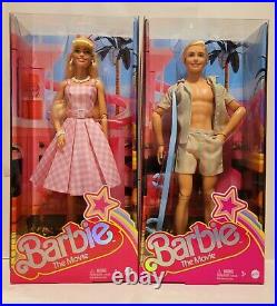Barbie The Movie Doll Margot Robbie & Ken in Pastels Surfer Collectible Combo