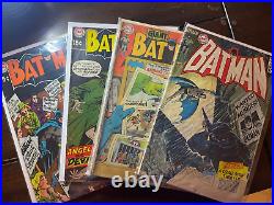 Batman #214, 216, 218, 225 LOT OF 4 (1968-1970)