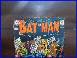 Batman #214, 216, 218, 225 LOT OF 4 (1968-1970)