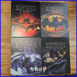 Batman 4 MOVIE COLLECTION Zavvi UK Exclusive Steelbooks Lot of 4 (RARE)
