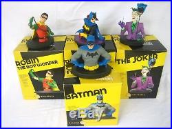 Batman, Robin, Batgirl & Joker DC Classics Mini-bust Set Of 4 All Mint In Box