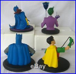 Batman, Robin, Batgirl & Joker DC Classics Mini-bust Set Of 4 All Mint In Box