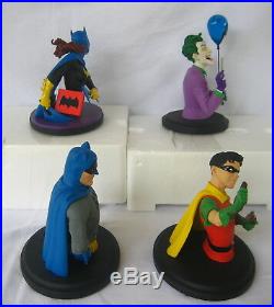 Batman, Robin, Batgirl & Joker DC Classics Mini-bust Set Of 4 All Mint In Box