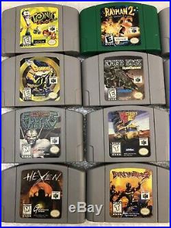 Big N64 Lot. (Nintendo 64) 24 Obscure Games. Great Collection. All Authentic