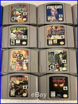 Big N64 Lot. (Nintendo 64) 24 Obscure Games. Great Collection. All Authentic
