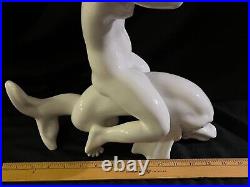 Bing & Grondahl 57 White Woman Kissing Child on Dolphin Mint Condition 15