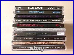 Black Sabbath CD collection, 1970-1986, lot of 10, ALL MINT CONDITION