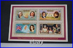 British Silver Jubilee Collection Of 350+ Stamps All Mint In Lindner Case