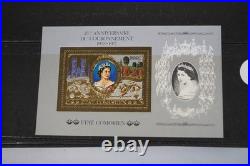 British Silver Jubilee Collection Of 350+ Stamps All Mint In Lindner Case