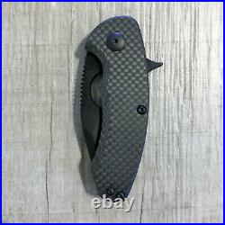 Brous Blades Silent Soldier Flipper All Black Limited Edition Knife MINT Cond