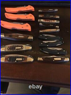 Buck Pocket knife lot 15 knifes total All mint brand new lot Buck