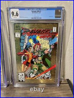 CGC 9.8-9.6? 1992 FOIL COVER LOT (4)? All 2099 #1 titles & All 1st Appearances