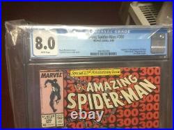 CGC Amazing Spider-man 300 lot of three 6.0,8.0,9.4 ALL WHITE PAGES LOOK