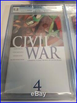 CGC Lot 2006 Marvel Civil War 1-7 ALL GRADED 9.8