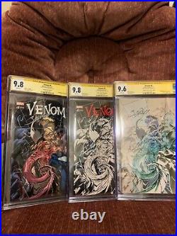 CGC SS 9.8/9.8/9.6 Venom #6 Variant Lot Pack All Signed Mark Bagley