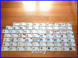 COLLECTION / LOT OF 69 x FIRST DAY COVERS 1948 to 1969 FDC ALL UNUSED
