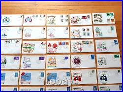 COLLECTION / LOT OF 69 x FIRST DAY COVERS 1948 to 1969 FDC ALL UNUSED