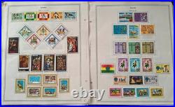 COLLECTION OF GHANA STAMPS from 1957-74 on ALBUM PAGES ALL MINT