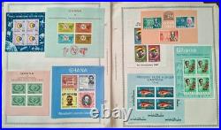 COLLECTION OF GHANA STAMPS from 1957-74 on ALBUM PAGES ALL MINT