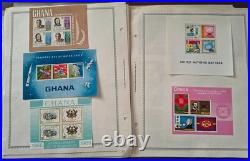 COLLECTION OF GHANA STAMPS from 1957-74 on ALBUM PAGES ALL MINT