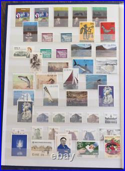 COLLECTION OF IRELAND STAMPS from 1972-1999 in STAMPS STOCK BOOK ALL MNH