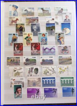 COLLECTION OF IRELAND STAMPS from 1972-1999 in STAMPS STOCK BOOK ALL MNH