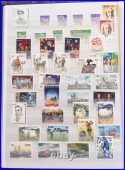 COLLECTION OF IRELAND STAMPS from 1972-1999 in STAMPS STOCK BOOK ALL MNH