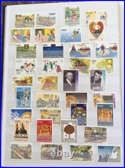 COLLECTION OF IRELAND STAMPS from 1972-1999 in STAMPS STOCK BOOK ALL MNH