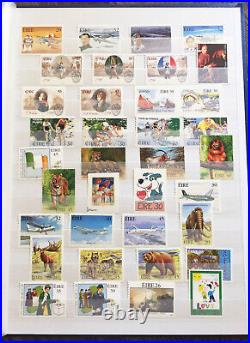 COLLECTION OF IRELAND STAMPS from 1972-1999 in STAMPS STOCK BOOK ALL MNH
