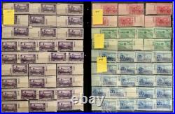 COLLECTION of 950 US COMMEMORATIVE Stamps, ALL PLATE NUMBERS, 1947-1955, All MNH