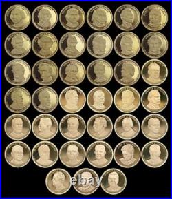 COMPLETE Presidential PROOF Dollar full SET US Mint 39 Coins Total! All PROOF