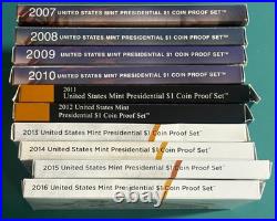 COMPLETE Presidential PROOF Dollar full SET US Mint 39 Coins Total! All PROOF