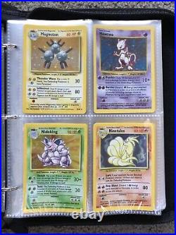 COMPLETE SET 102/102 All Near Mint to Mint Pokémon 1999 Master Base Set