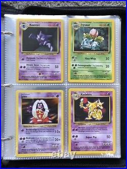 COMPLETE SET 102/102 All Near Mint to Mint Pokémon 1999 Master Base Set