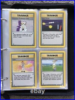 COMPLETE SET 102/102 All Near Mint to Mint Pokémon 1999 Master Base Set