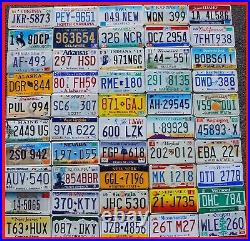 COMPLETE SET ALL 50 STATES USA LICENSE PLATES LOT of Good License Plate Tags