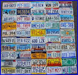 COMPLETE SET ALL 50 STATES USA LICENSE PLATES LOT of Good License Plate Tags