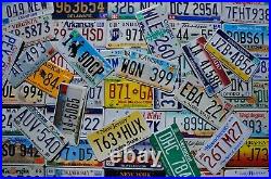 COMPLETE SET ALL 50 STATES USA LICENSE PLATES LOT of Good License Plate Tags