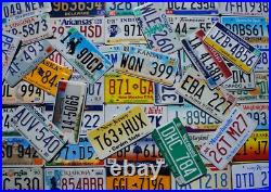 COMPLETE SET ALL 50 STATES USA LICENSE PLATES LOT of Good License Plate Tags