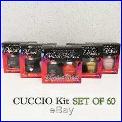 CUCCIO Colour Veneer Collection SET OF 60 Color All Match Makers Gel Duo Kit Lot