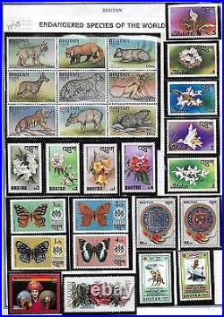 Cambodia Korea Bhutan Nepal 1960-1980 Collection Of Honduras Almost All Mint