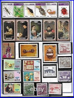Cambodia Korea Bhutan Nepal 1960-1980 Collection Of Honduras Almost All Mint