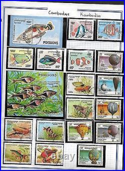 Cambodia Korea Bhutan Nepal 1960-1980 Collection Of Honduras Almost All Mint