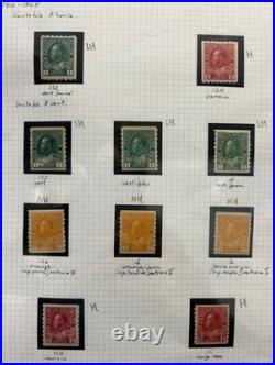 Canada #123 to 127 (Admiral 10 stamps variety Collection) All Mint C$730.00 ++