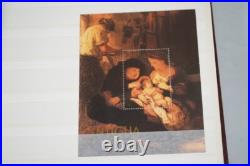 Caribbean Christmas Collection Of 350+ Stamps All Mint Stored In Stock Book