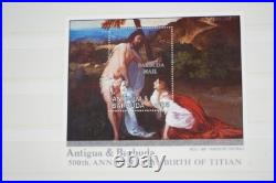 Caribbean Christmas Collection Of 350+ Stamps All Mint Stored In Stock Book