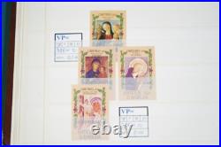 Caribbean Christmas Collection Of 350+ Stamps All Mint Stored In Stock Book