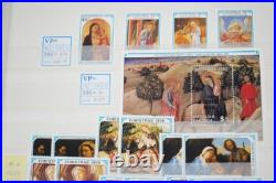 Caribbean Christmas Collection Of 350+ Stamps All Mint Stored In Stock Book