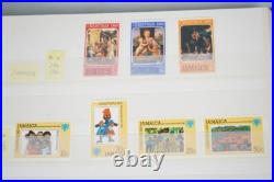 Caribbean Christmas Collection Of 350+ Stamps All Mint Stored In Stock Book