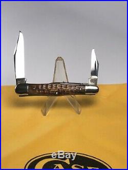 Case Tested Xx, 1920, 6383 Whittler Knife, All Blades Marked, Green Bone, Nr Mint